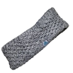 Adidas Gray Knit Headband with Blue Logo
